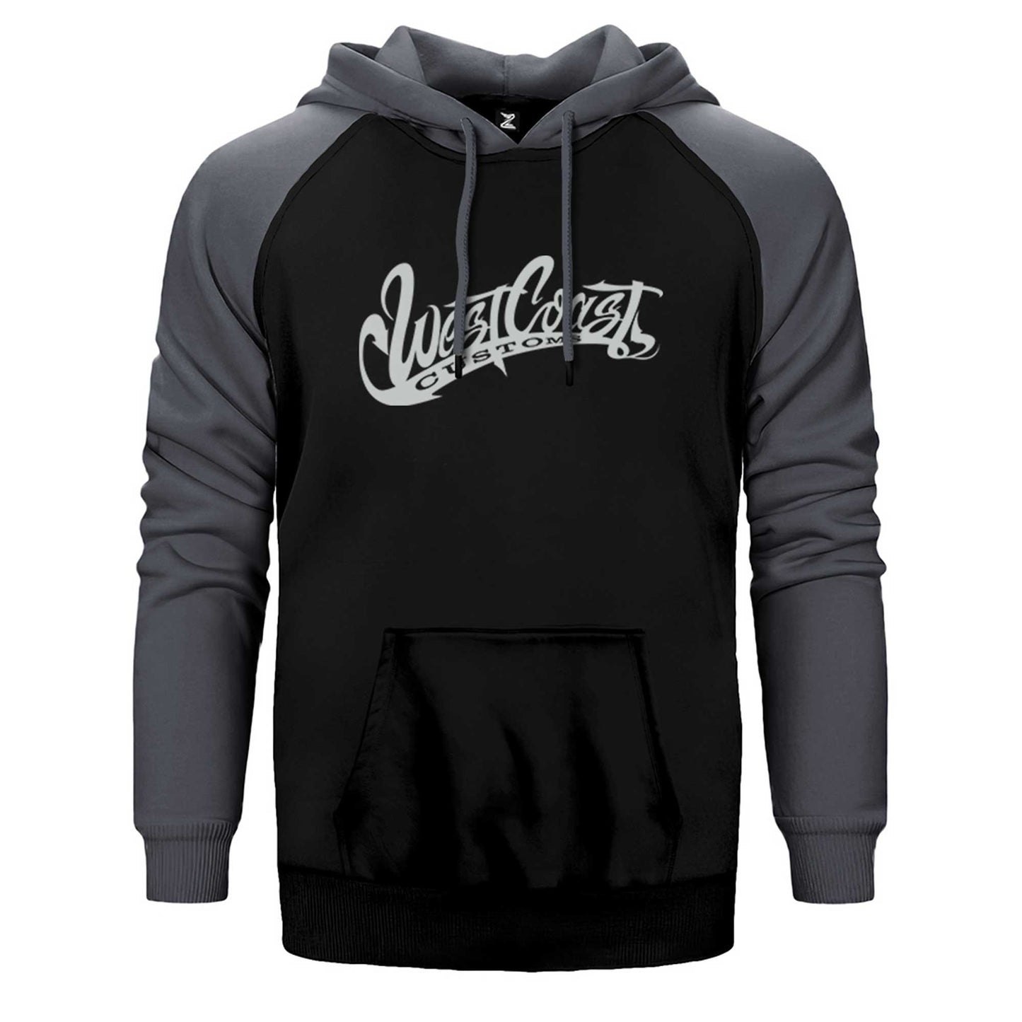 West Coast Customs Text Çift Renk Reglan Kol Sweatshirt / Hoodie