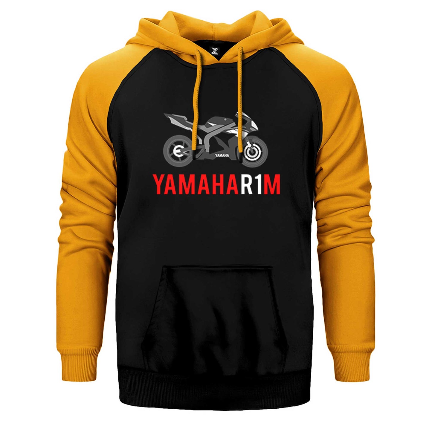 Yamaha R1 Red Çift Renk Reglan Kol Sweatshirt / Hoodie