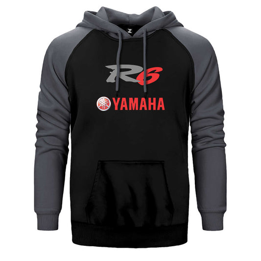 Yamaha R6 Red Çift Renk Reglan Kol Sweatshirt / Hoodie