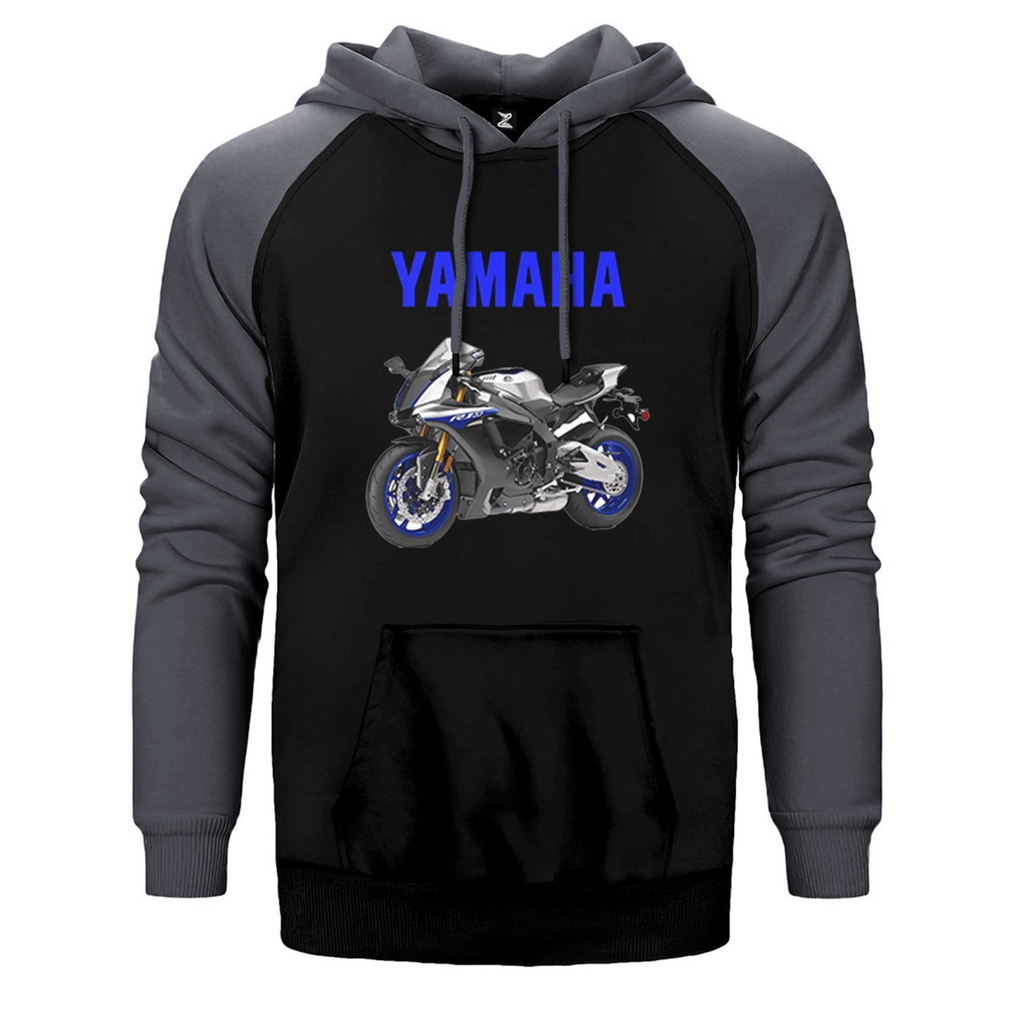 Yamaha Text R1M Çift Renk Reglan Kol Sweatshirt / Hoodie