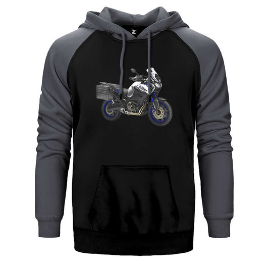 Yamaha XT1200Z Super Tenere Çift Renk Reglan Kol Sweatshirt / Hoodie