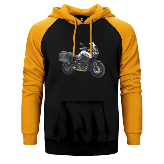 Yamaha XT1200Z Super Tenere Çift Renk Reglan Kol Sweatshirt / Hoodie