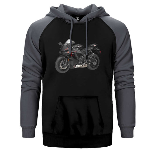 Yamaha YZF-R1 Çift Renk Reglan Kol Sweatshirt / Hoodie