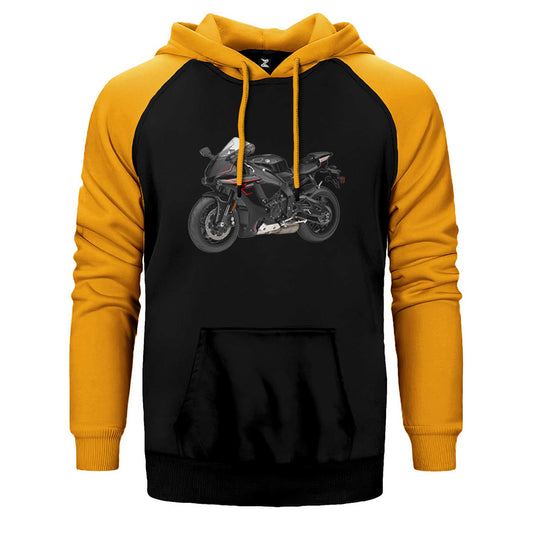 Yamaha YZF-R1 Çift Renk Reglan Kol Sweatshirt / Hoodie