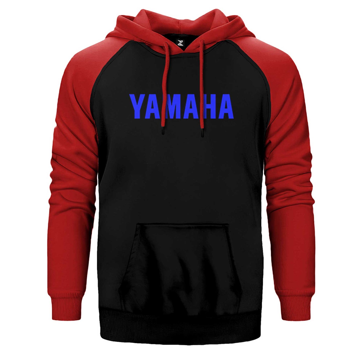 Yamaha Text Blue Çift Renk Reglan Kol Sweatshirt / Hoodie