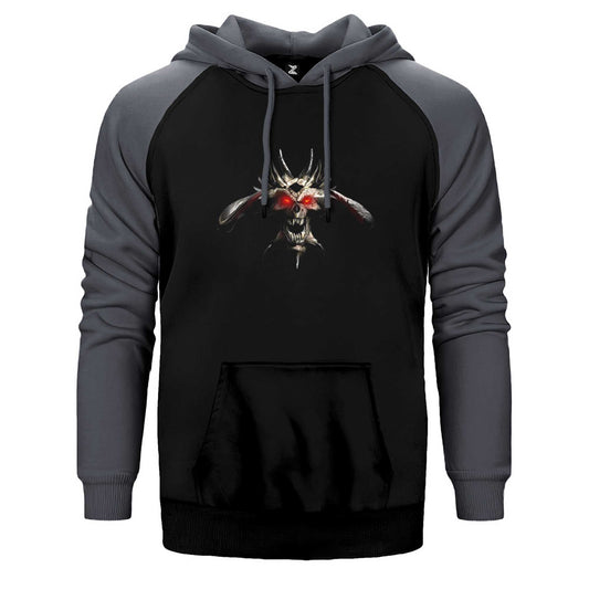 Diablo Hellfire DiabloII Çift Renk Reglan Kol Sweatshirt / Hoodie