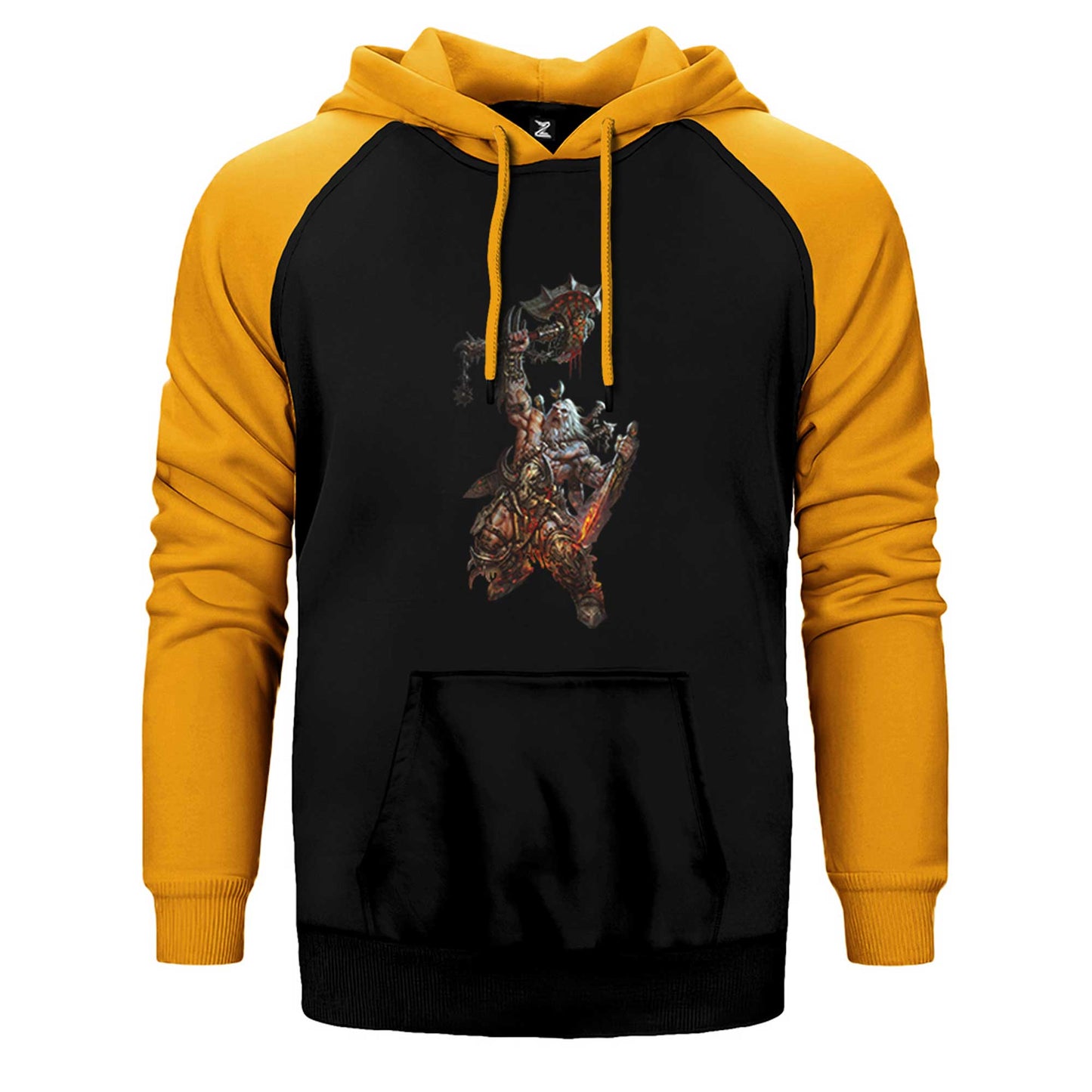 Diablo III Hellfire World of Warcraft Çift Renk Reglan Kol Sweatshirt / Hoodie