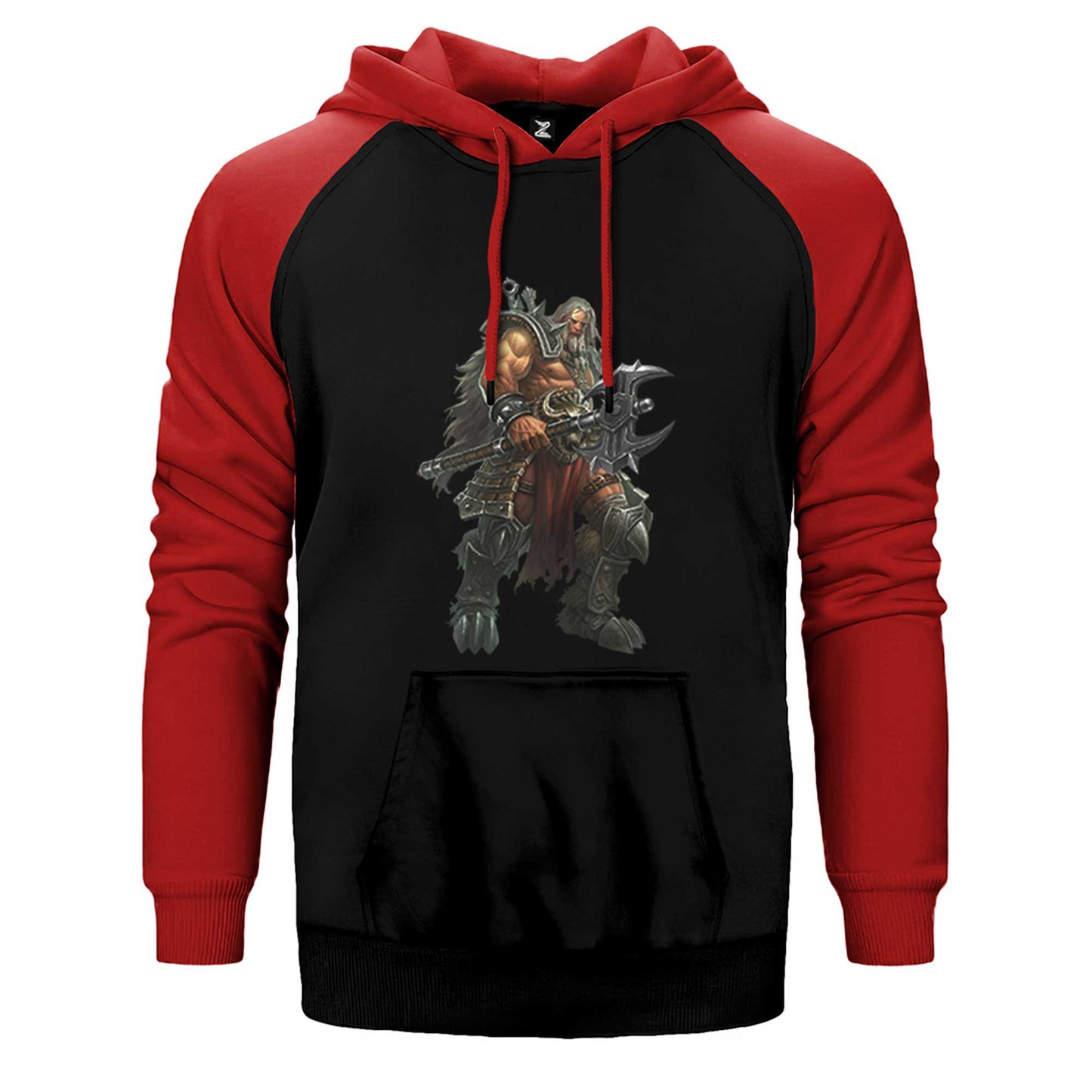 Diablo III Ruhların Reaper'ı Barbar Blizzard Entertainment Çift Renk Reglan Kol Sweatshirt / Hoodie