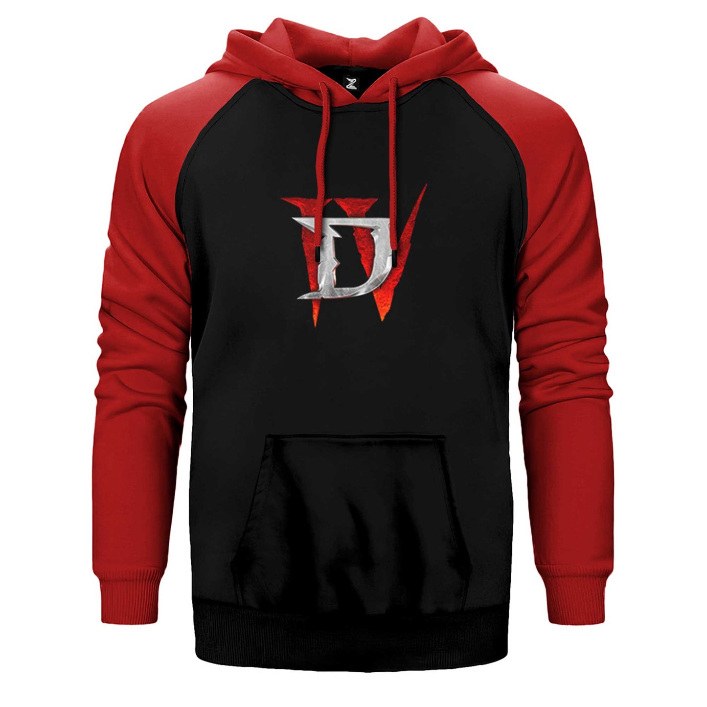 Diablo IV For Logo Çift Renk Reglan Kol Sweatshirt / Hoodie