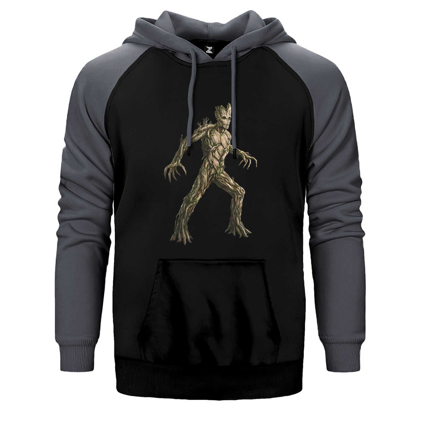 Galaksinin Koruyucuları Groot Çift Renk Reglan Kol Sweatshirt / Hoodie