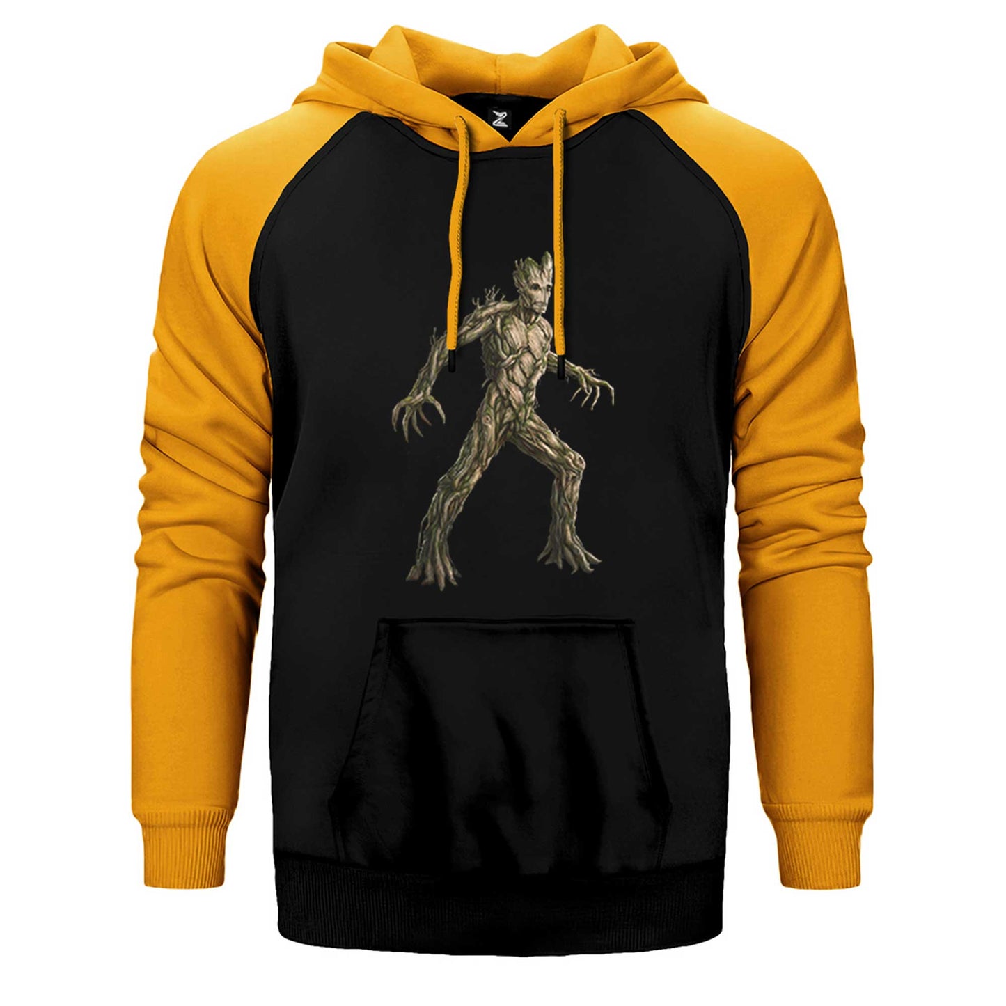 Galaksinin Koruyucuları Groot Çift Renk Reglan Kol Sweatshirt / Hoodie