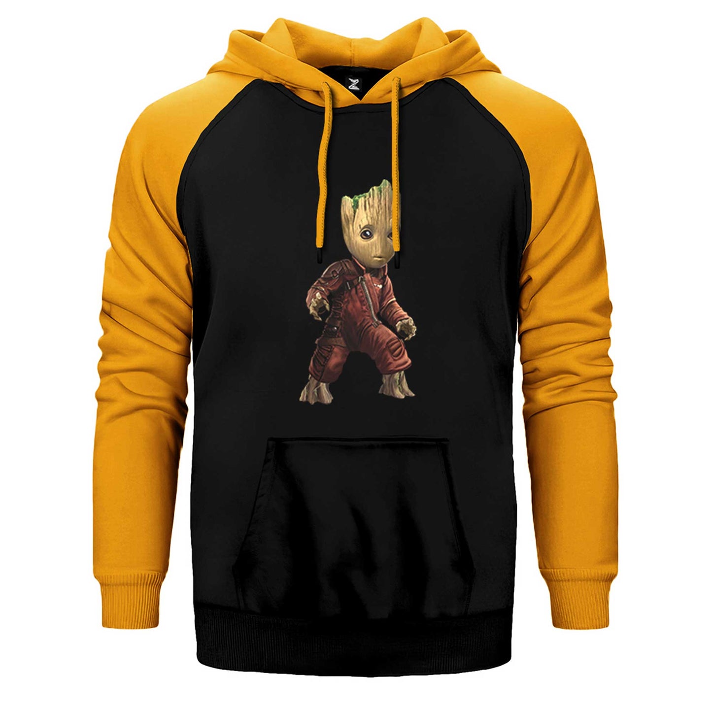 Groot Baby Warrior Çift Renk Reglan Kol Sweatshirt / Hoodie