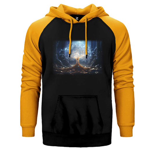 A Growing Tree Seed Çift Renk Reglan Kol Sweatshirt / Hoodie
