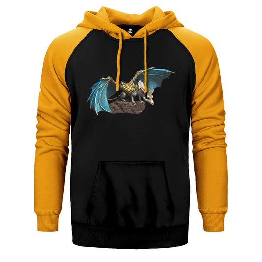 Baby Dragon Çift Renk Reglan Kol Sweatshirt / Hoodie
