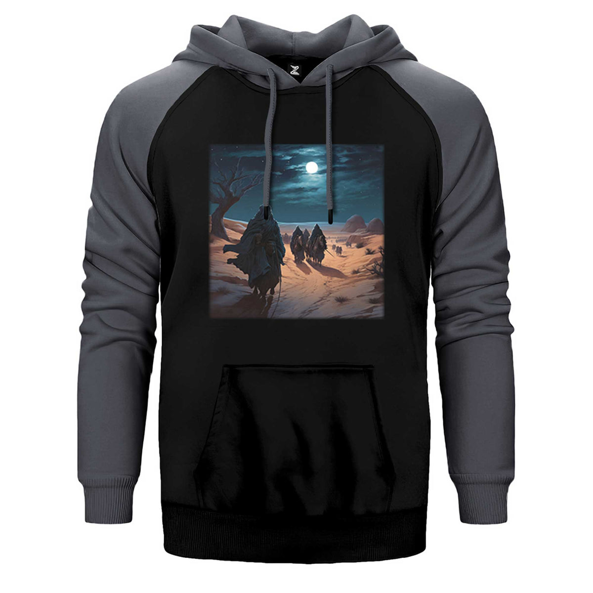 Caravan Advancing in The Moonlight Çift Renk Reglan Kol Sweatshirt / Hoodie