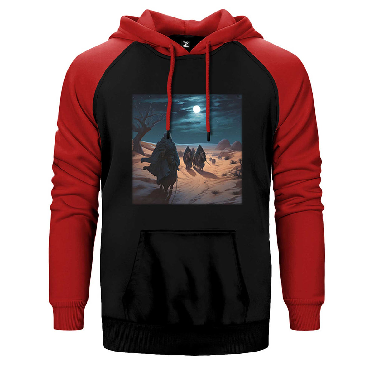 Caravan Advancing in The Moonlight Çift Renk Reglan Kol Sweatshirt / Hoodie