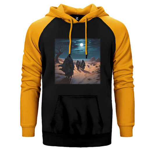 Caravan Advancing in The Moonlight Çift Renk Reglan Kol Sweatshirt / Hoodie