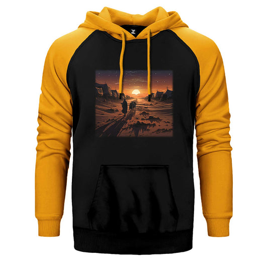 Caravan Marching into The Sunset Çift Renk Reglan Kol Sweatshirt / Hoodie