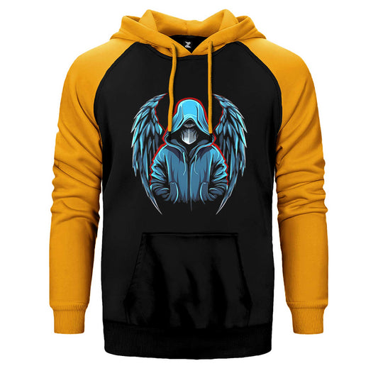Depressed Angel Çift Renk Reglan Kol Sweatshirt / Hoodie