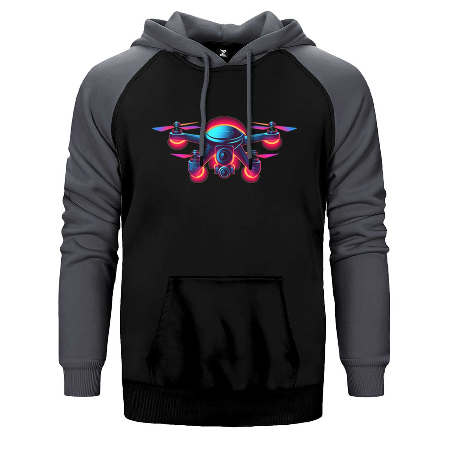 Drone Color Çift Renk Reglan Kol Sweatshirt / Hoodie