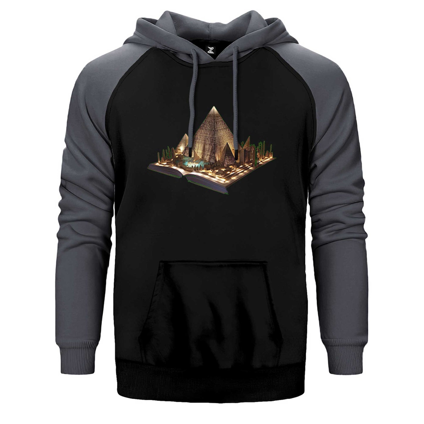Egypt view book Çift Renk Reglan Kol Sweatshirt / Hoodie