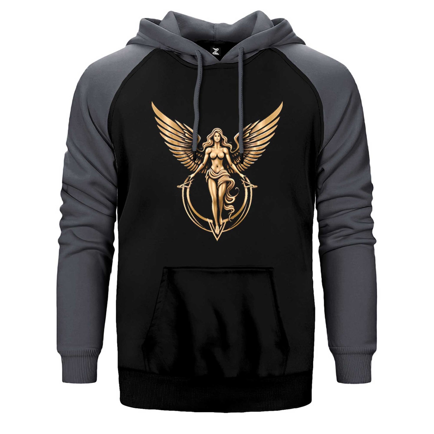 Gold Angel Çift Renk Reglan Kol Sweatshirt / Hoodie