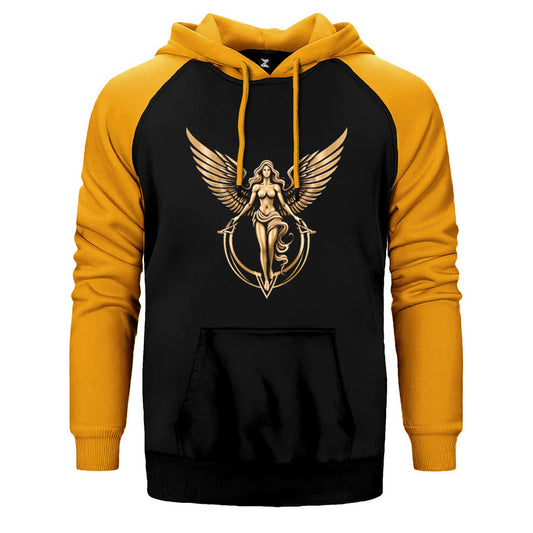 Gold Angel Çift Renk Reglan Kol Sweatshirt / Hoodie