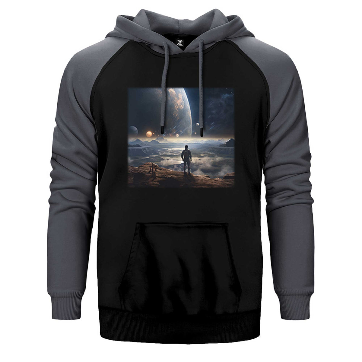 Space Museum Çift Renk Reglan Kol Sweatshirt / Hoodie