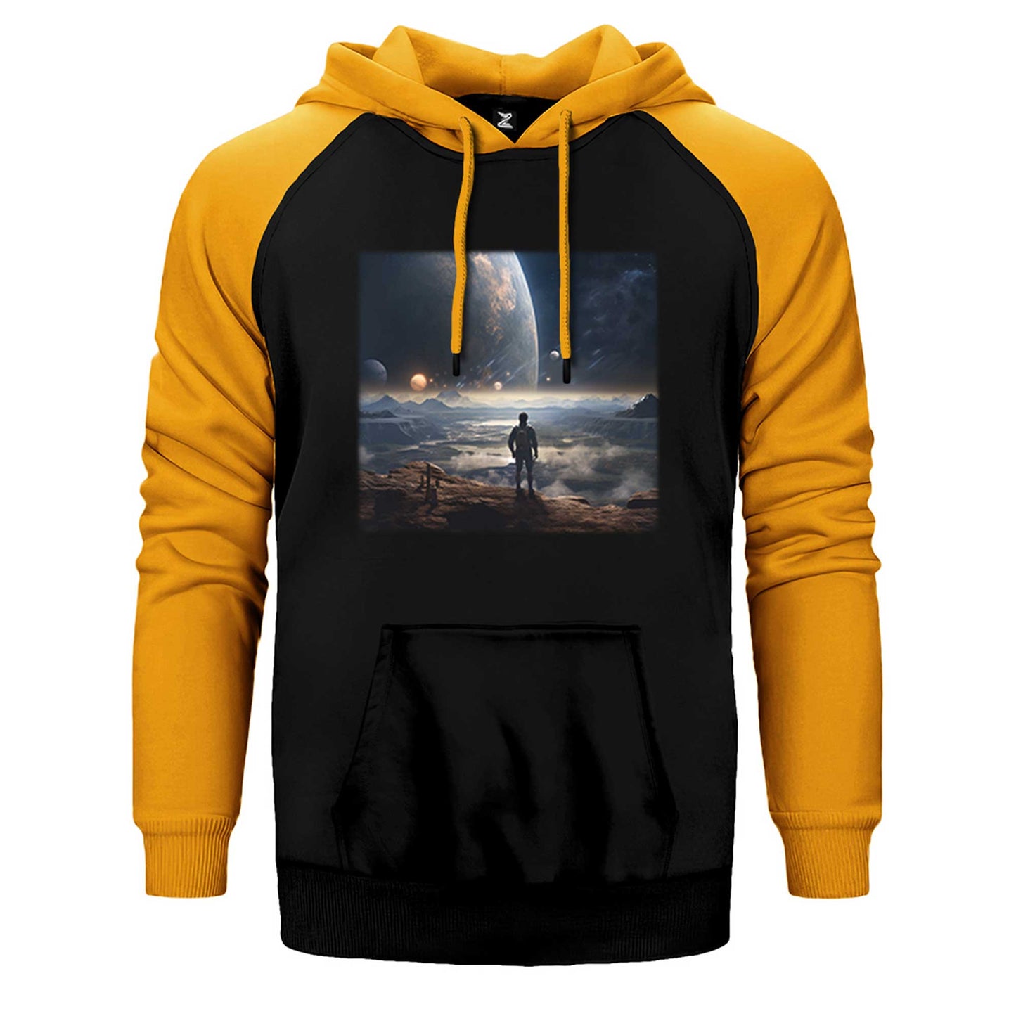 Space Museum Çift Renk Reglan Kol Sweatshirt / Hoodie