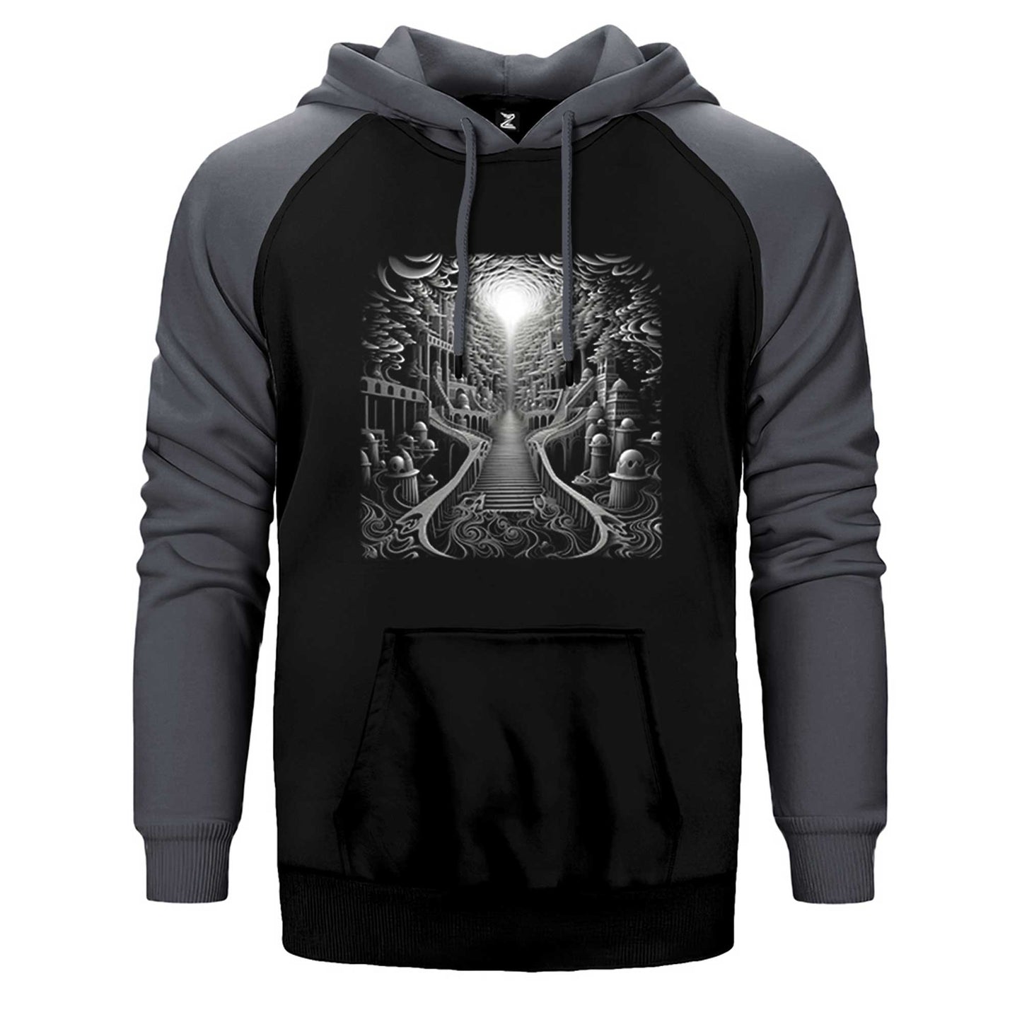 Underground City Çift Renk Reglan Kol Sweatshirt / Hoodie