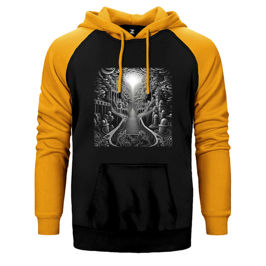 Underground City Çift Renk Reglan Kol Sweatshirt / Hoodie