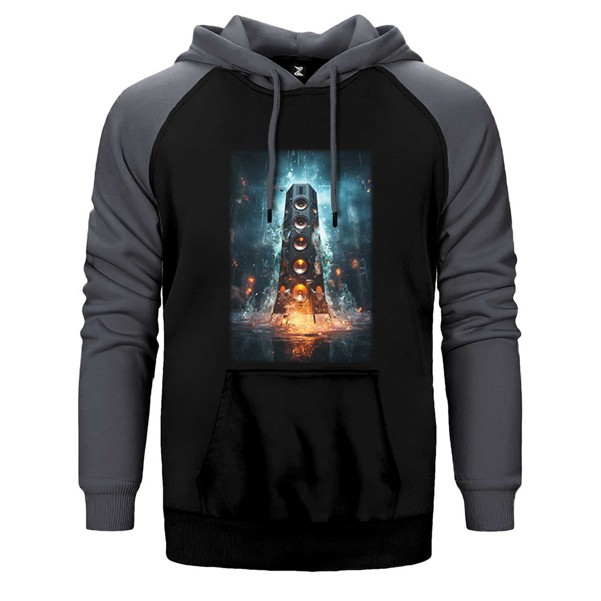 Underground Sewer Party Çift Renk Reglan Kol Sweatshirt / Hoodie