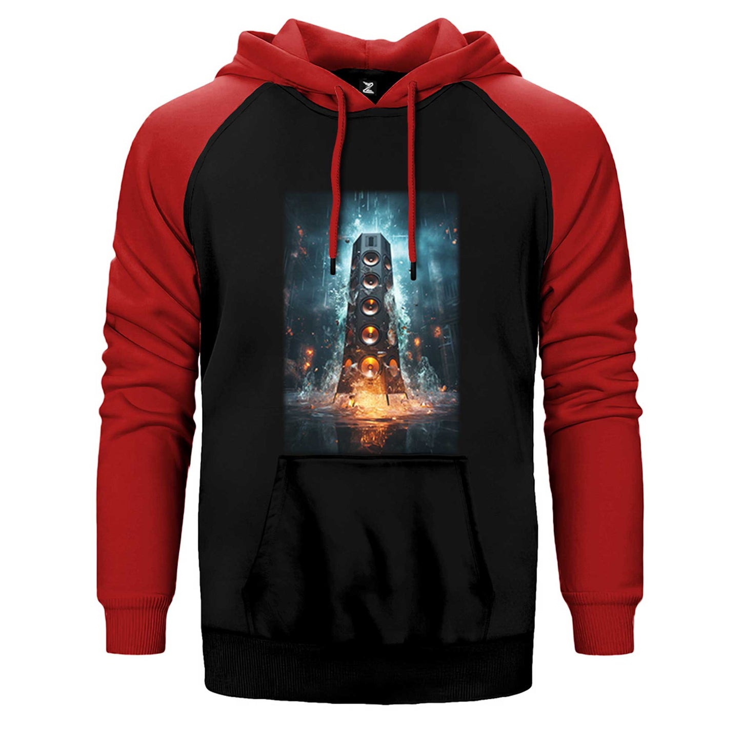 Underground Sewer Party Çift Renk Reglan Kol Sweatshirt / Hoodie