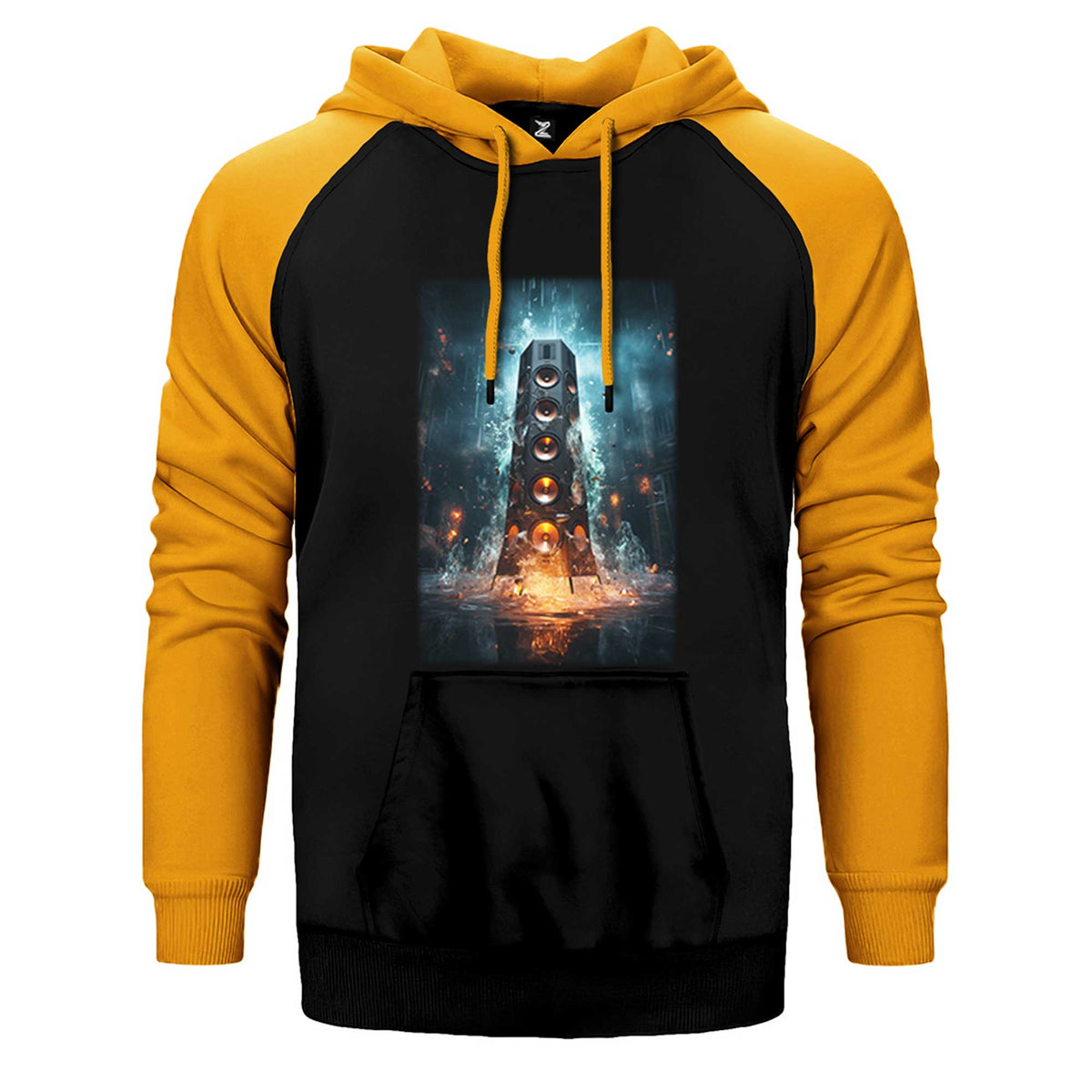 Underground Sewer Party Çift Renk Reglan Kol Sweatshirt / Hoodie
