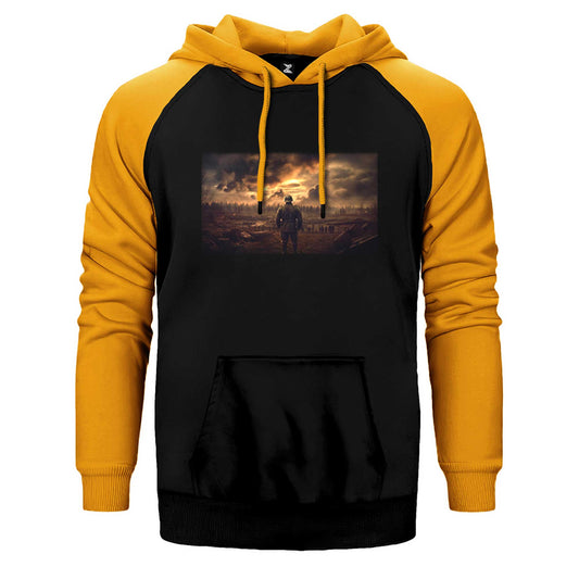 II. World War Soldier Çift Renk Reglan Kol Sweatshirt / Hoodie