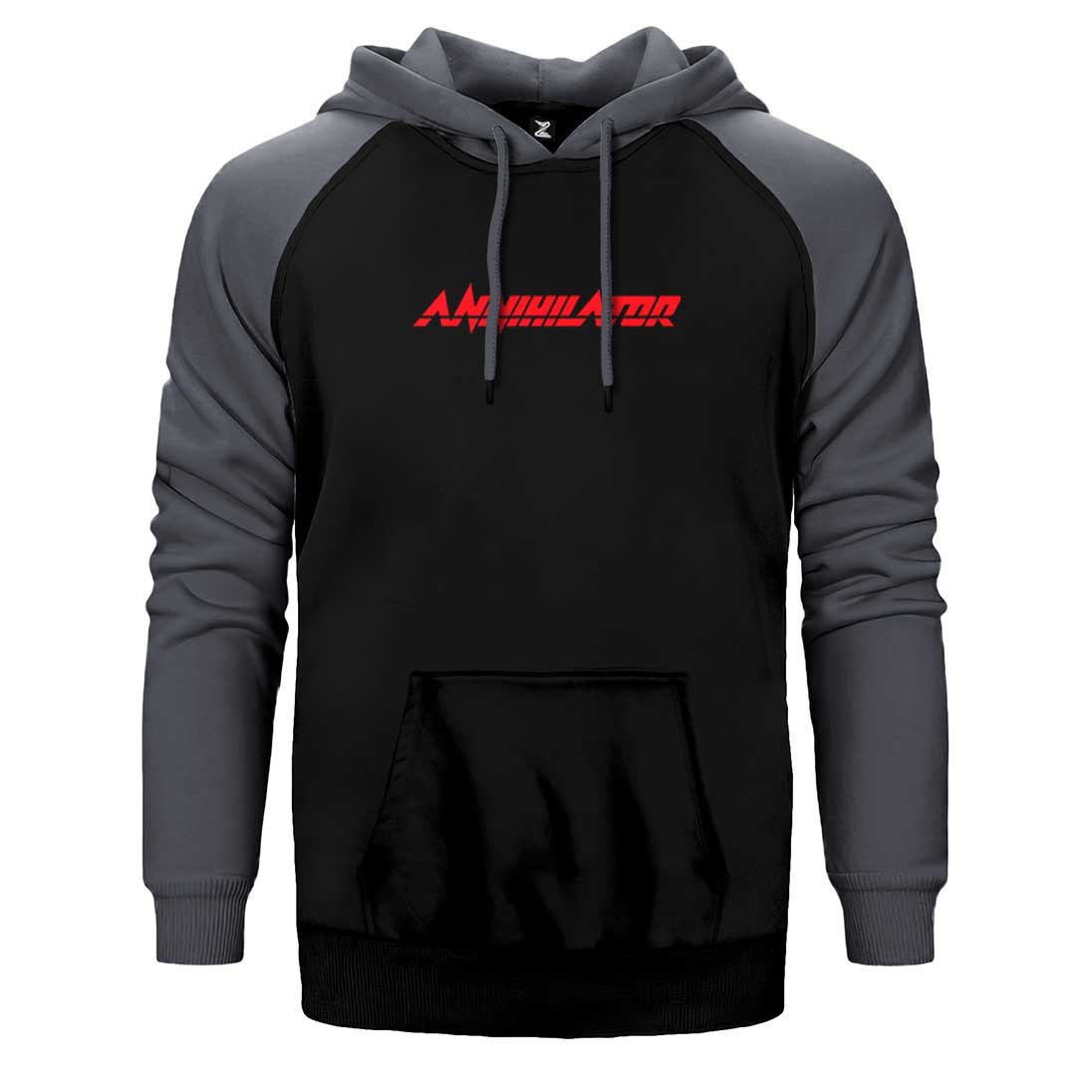 Annihilator Logo Çift Renk Reglan Kol Sweatshirt / Hoodie