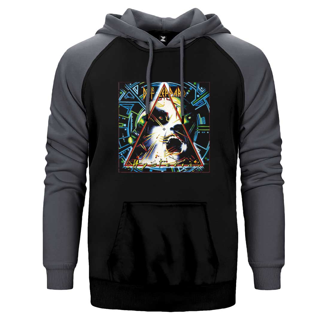 Def Leppard Hysteria Çift Renk Reglan Kol Sweatshirt / Hoodie