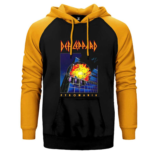 Def Leppard Pyromania Çift Renk Reglan Kol Sweatshirt / Hoodie
