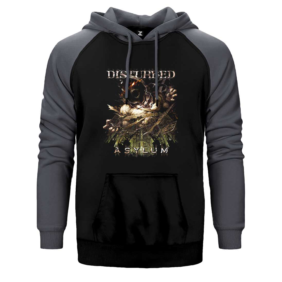 Disturbed Asylum 2 Çift Renk Reglan Kol Sweatshirt / Hoodie