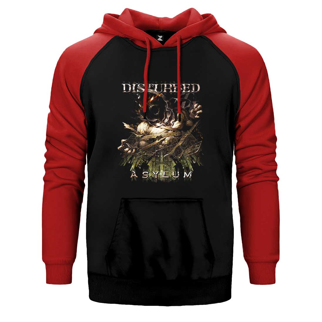 Disturbed Asylum 2 Çift Renk Reglan Kol Sweatshirt / Hoodie