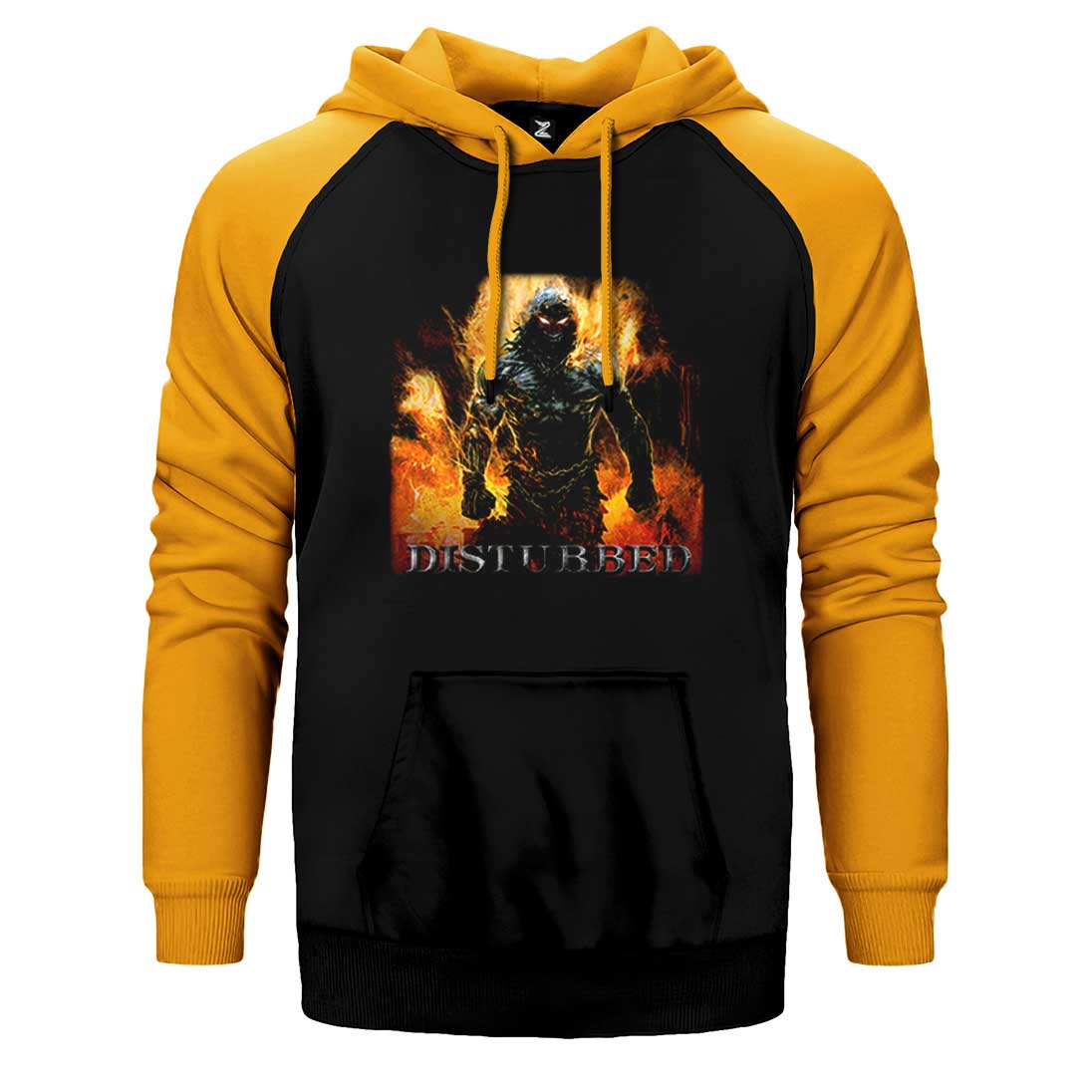 Disturbed Indestructible Çift Renk Reglan Kol Sweatshirt / Hoodie
