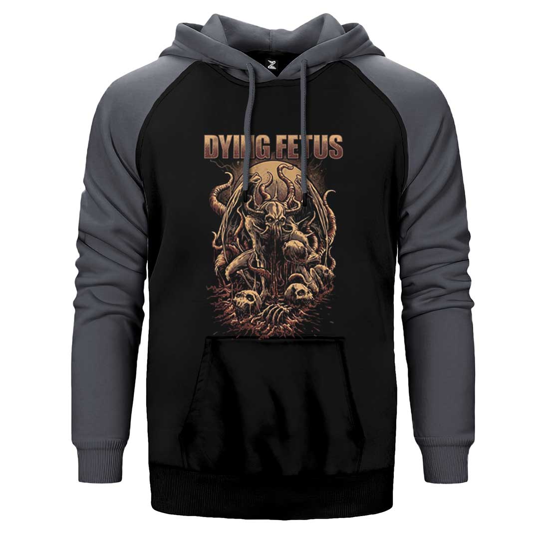 Dying Fetus Art Classic Çift Renk Reglan Kol Sweatshirt / Hoodie