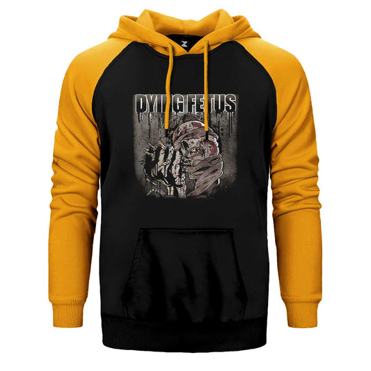 Fetus Skull Çift Renk Reglan Kol Sweatshirt / Hoodie