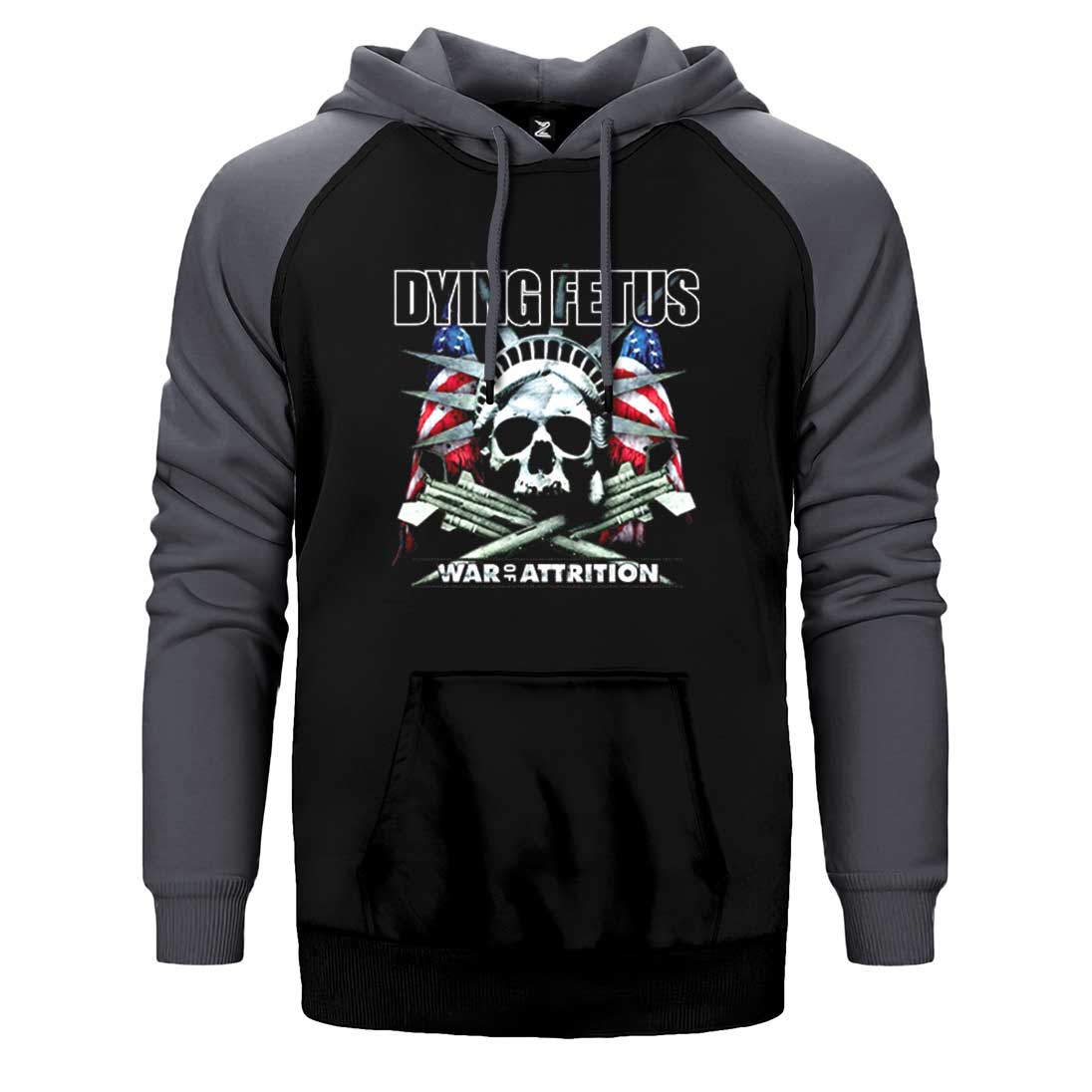 Dying Fetus War Of Attrition Çift Renk Reglan Kol Sweatshirt / Hoodie