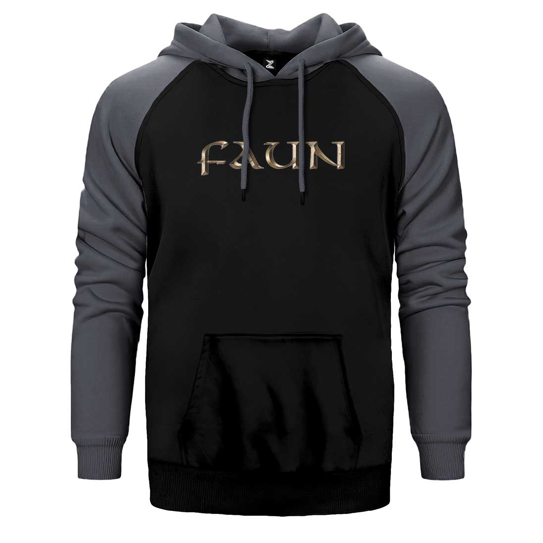 Faun Color Logo Çift Renk Reglan Kol Sweatshirt / Hoodie