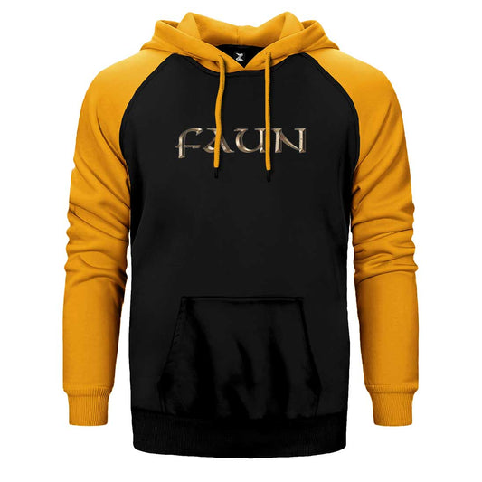 Faun Color Logo Çift Renk Reglan Kol Sweatshirt / Hoodie