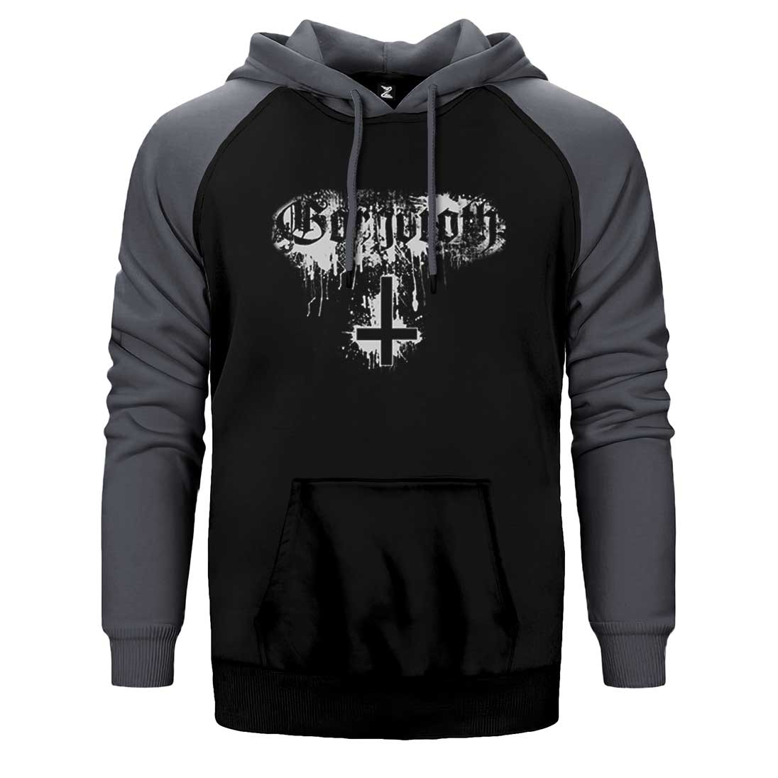 Gorgoroth Amblem Çift Renk Reglan Kol Sweatshirt / Hoodie