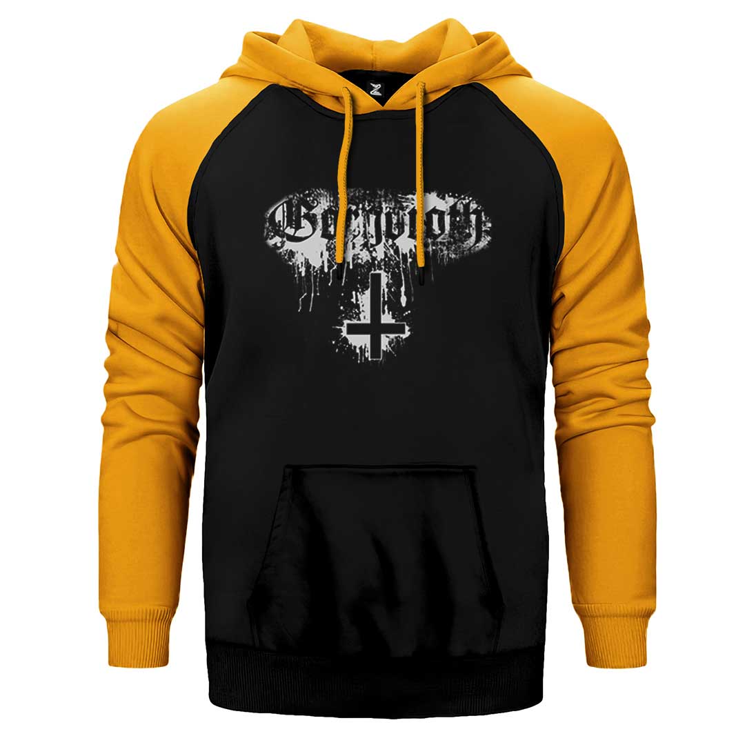 Gorgoroth Amblem Çift Renk Reglan Kol Sweatshirt / Hoodie