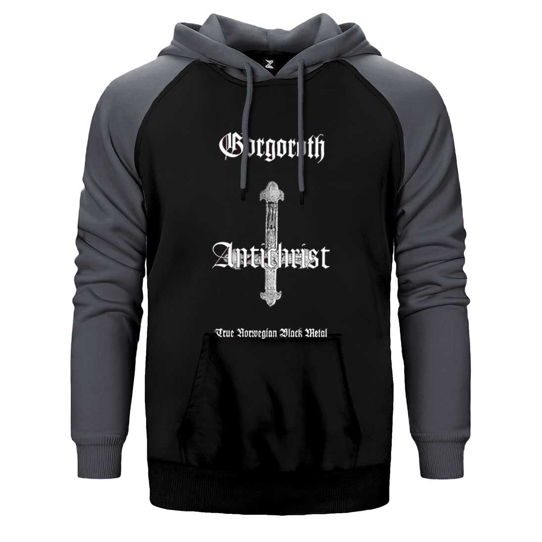 Gorgoroth Antichrist Çift Renk Reglan Kol Sweatshirt / Hoodie