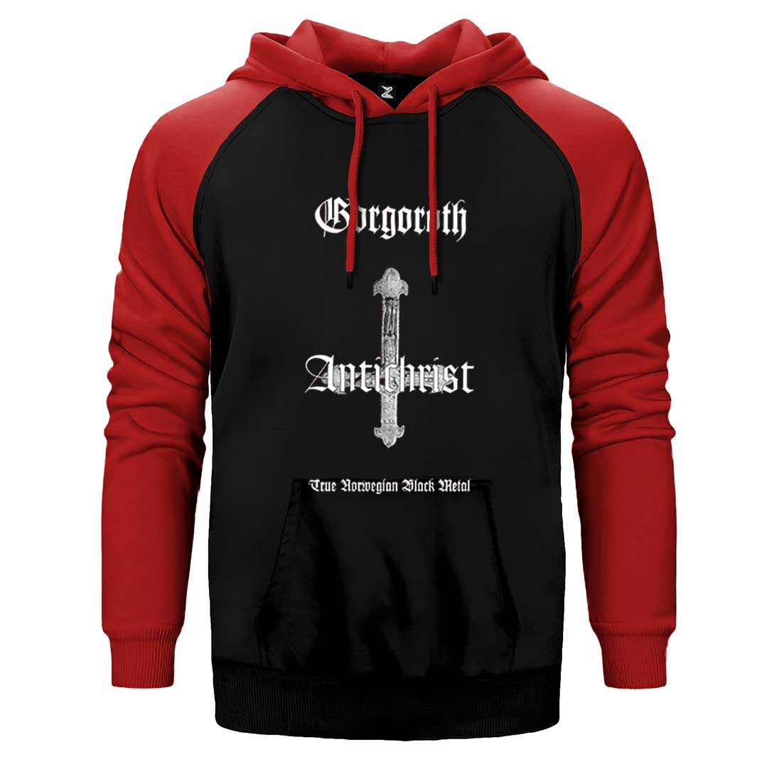 Gorgoroth Antichrist Çift Renk Reglan Kol Sweatshirt / Hoodie
